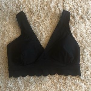 JOY LAB XL, Scalloped Sports Bra